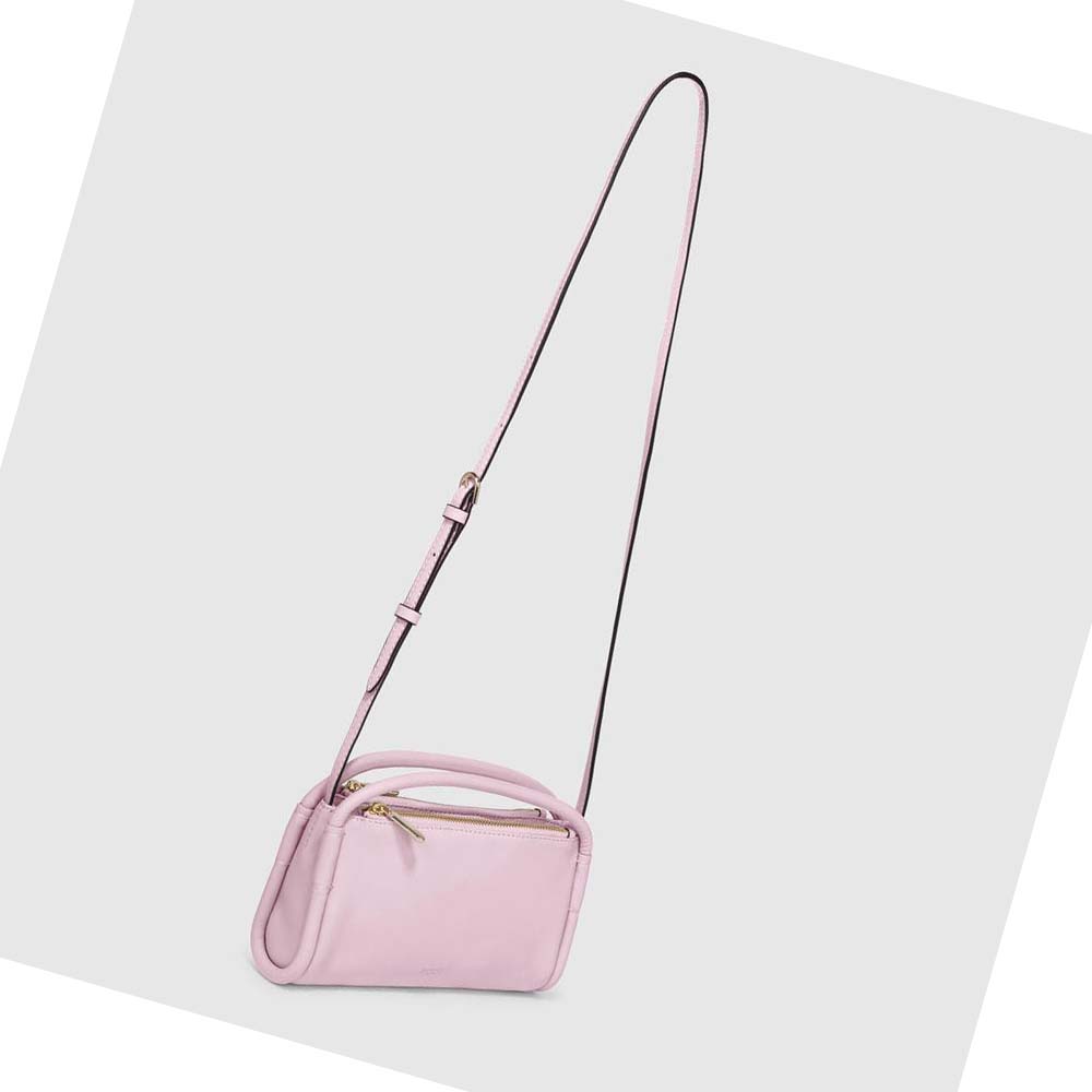 Men's Ecco Contact Crossbody Shoulder Bags Pink | USA 776JPQ